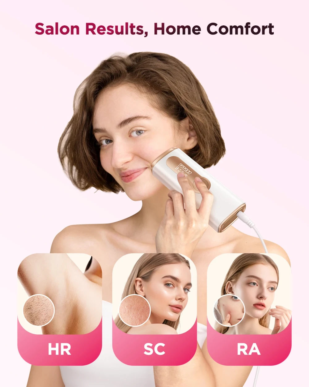 Ice-Cooling IPL Hair Removal Device