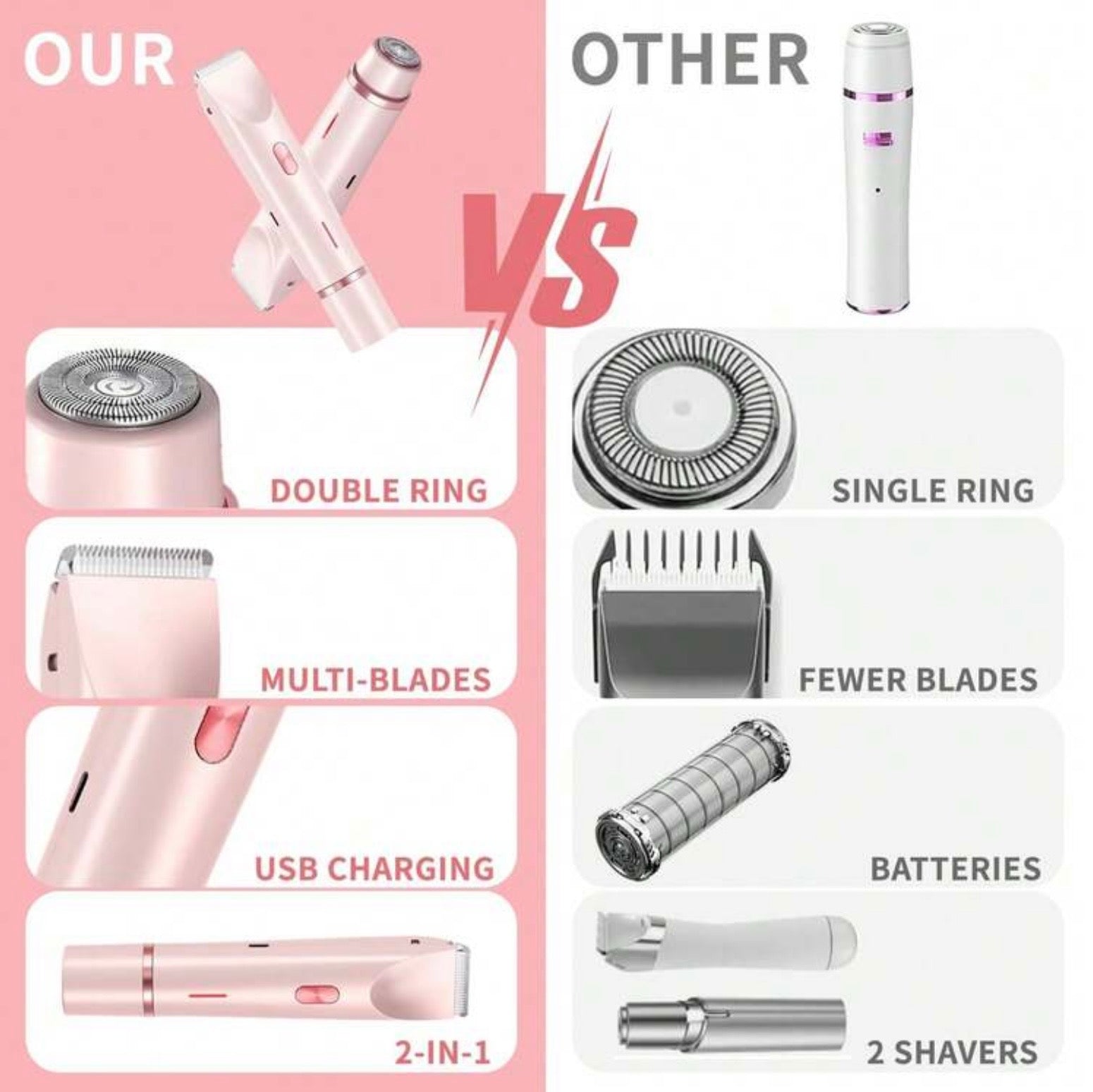 Dual Shaver/Bikini Trimmer